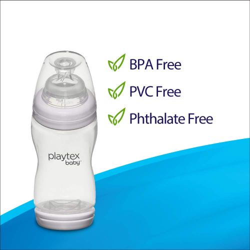  [아마존베스트]Playtex Baby VentAire Bottle, Helps Prevent Colic and Reflux, 6 Ounce Bottles, 3 Count