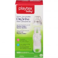 [아마존베스트]Playtex Baby Nurser Drop-Ins Baby Bottle Disposable Liners, Closer to Breastfeeding, 8 Ounce - 100 Count