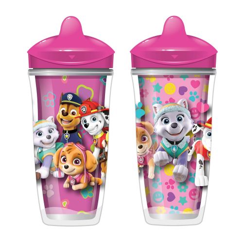  [아마존베스트]Playtex Sipsters Stage 3 Paw Patrol Spill-Proof, Leak-Proof, Break-ProofSpout Cup for Girls, 9 Ounce - Pack of 2