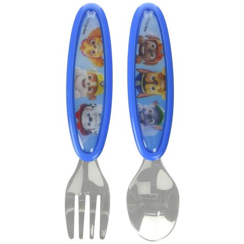  [아마존베스트]Playtex Mealtime Paw Patrol Utensils for Boys Including 1 Spoon and 1 Fork