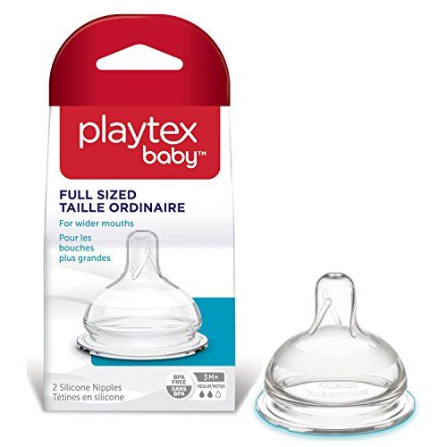  Playtex FullSized Nipple - Medium Flow - 2 Pk