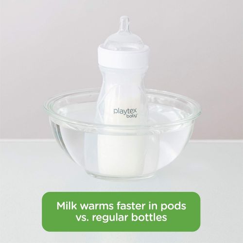  Playtex Baby Nurser Reusable Silicone PODS, Breastmilk Storage & Air-Free Feeding, 4 oz, 6 Count