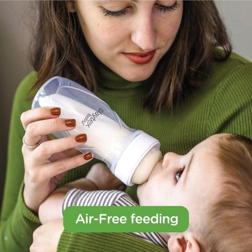  Playtex Baby Nurser Reusable Silicone PODS, Breastmilk Storage & Air-Free Feeding, 4 oz, 6 Count