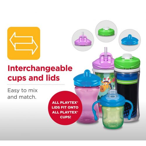  Playtex Sipsters Stage 2 Spill-Proof, Leak-Proof, Break-Proof Spout Sippy Cups - 9 Ounce - 2 Count (Color May Vary)