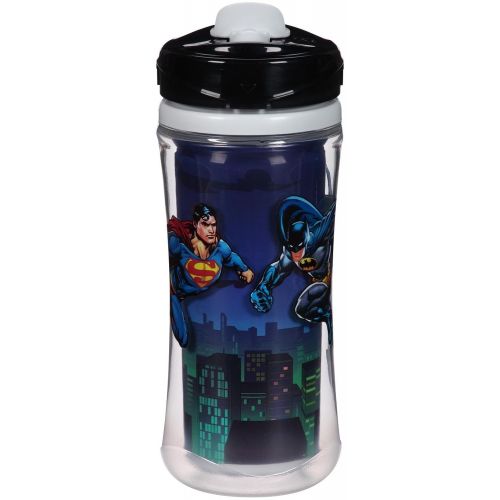  Playtex Sipsters Stage 4 Super Friends Spill-Proof, Leak & Break-Proof Insulated Sport Spout Sippy Cups - 12 Ounce - 1 Count (Color/Theme May Vary)