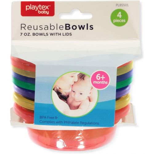  Playtex Reusable Bowls 4 bowls 4 lids