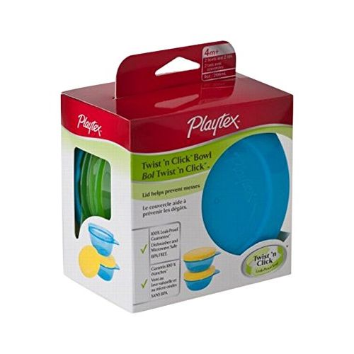  Playtex Snack Bowls with Twist N Click, 2-Count