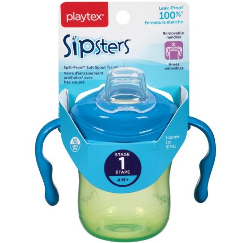  Playtex Training Time Spill Proof Soft Spout Training Cup 6 oz, Assorted Colors 1 ea