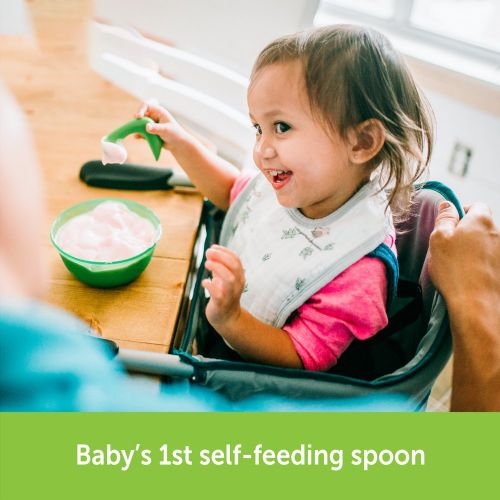  Playtex Baby Curve Early Self-Feeding Spoons, Right-Handed, 2 Pack