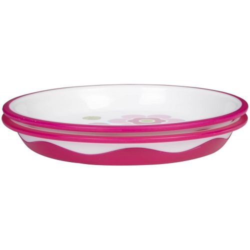  Playtex Baby Mealtime Plate - Girl - 2 ct