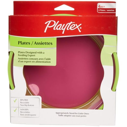  Playtex Baby Mealtime Plate - Girl - 2 ct