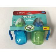 Playtex Training Time Blue and Green Straw Cups, 6 Ounce, 2 Cups