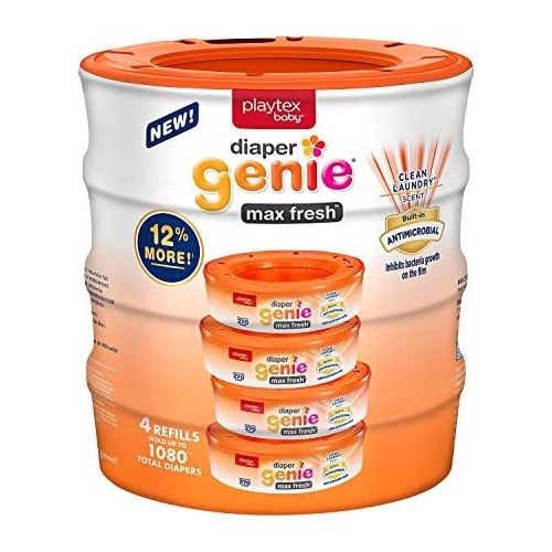  Playtex Diaper Genie Max Fresh, 4 Refills