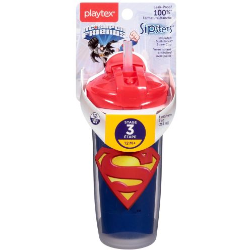  Playtex PlayTime Straw - Super Friends - Assorted (Color/Theme May Vary)