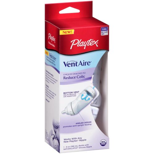  Playtex VentAire Advanced Wide Bottle, 9 Ounce (Discontinued by Manufacturer)