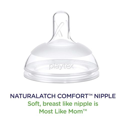  Playtex Baby Nurser Reusable Silicone PODS, Breastmilk Storage & Air-Free Feeding, 6 Ounce, 6 Count