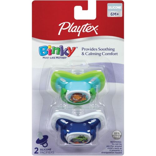  Playtex Binky + Silicone Pacifiers