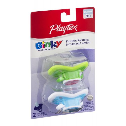  Playtex Binky + Silicone Pacifiers