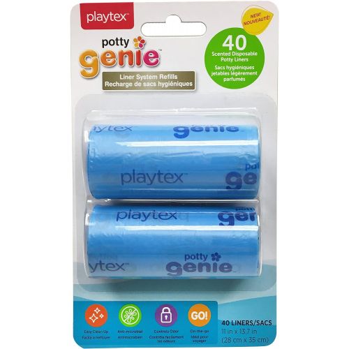  [아마존베스트]Playtex Potty Genie Liner Refill Bags 2 Pack, Blue