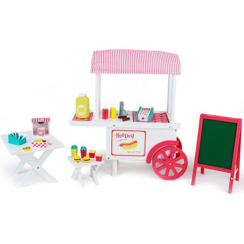  Playtime by Eimmie Doll Ice Cream Stand - Food Cart and Doll Accessories for 18 Inch Doll