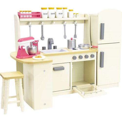  Playtime by Eimmie 18 Inch Doll Furniture Kitchen Set w Refrigerator and Accessories Collection