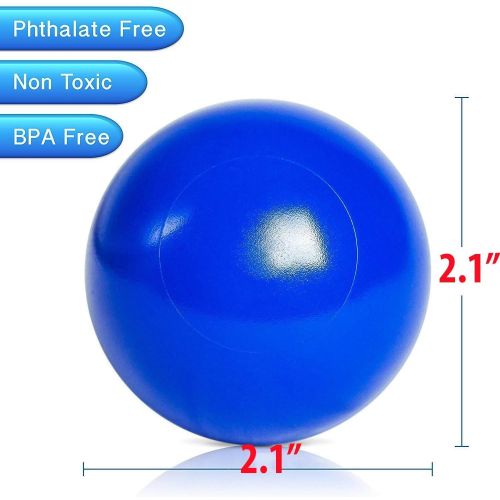  Playz 50 Soft Plastic Mini Play Balls w/ 8 Vibrant Colors - Crush Proof, No Sharp Edges, Certified Non Toxic, Phthalate & BPA Free - Use in Baby Toddler Ball Pit, Play Tents & Tunn