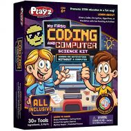 Playz My First Coding & Computer Science Kit - Learn About Binary Codes, Encryption, Algorithms & Pixelation Through Fun Puzzling Activities Without Using a Computer for Boys, Girl