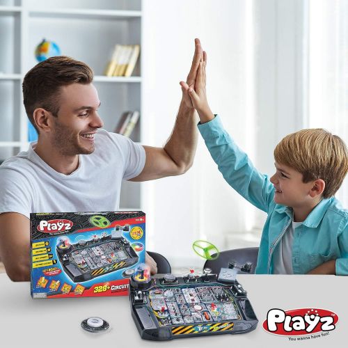  Playz Advanced Electronic Circuit Board Engineering Toy for Kids | 328+ Educational Experiments to Wire & Build Smart Connections Using Creative Knowledge of Electricity | Science