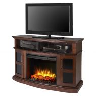 Pleasant Hearth Rochester Media Electric Fireplace Cherry