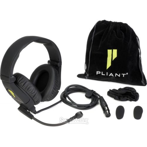  Pliant Technologies PHS-SB210-4F SmartBoom Dual-ear Headset - 4-pin Female XLR