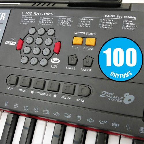  [아마존베스트]Plixio 61-Key Digital Electric Piano Keyboard & Sheet Music Stand - Portable Electronic Keyboard for Beginners (Kids & Adults)