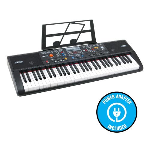  Plixio 61 Key Electronic Music Keyboard Piano and Adjustable Z Style Stand