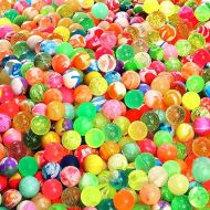 Pllieay 1000pcs Bouncy Balls Bulk, 20mm/0.79inch Colorful Various Styles Mixed Bouncy Balls, Small Rubber Bouncing Balls For Kids Party Favors, Gift Bag Filling And Vending Machines