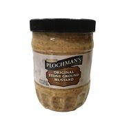 Plochmans Premium Mustard, Natural/Stone Ground, 20.5 Ounce