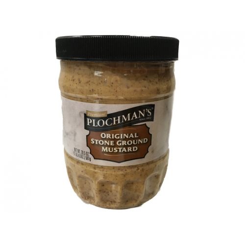  Plochmans Premium Mustard, NaturalStone Ground, 20.5 Ounce
