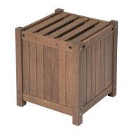 Plow & Hearth Outdoor Eucalyptus Square Planter