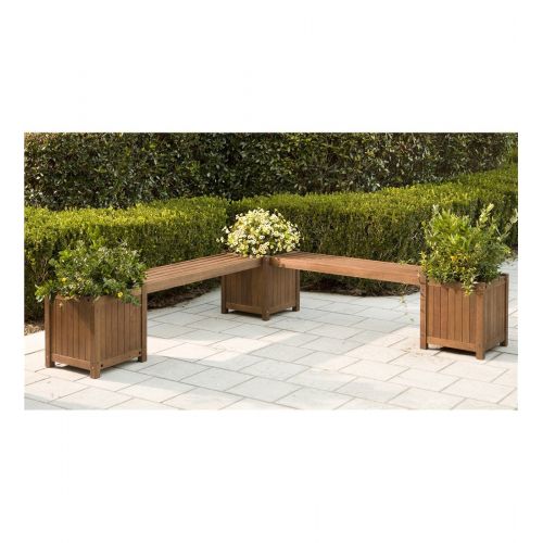  Plow & Hearth Outdoor Eucalyptus Square Planter