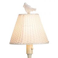 Plow & Hearth 39801-WH Waterproof Outdoor Wicker Floor Lamp, 16 3/4 W x 61 1/2 H White