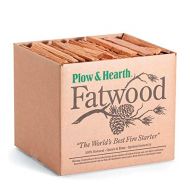 Plow & Hearth Boxed Fatwood Fire Starter All Natural Organic Resin Rich Eco Friendly Kindling Sticks for Wood Stoves Fireplaces Campfires Fire Pits Burns Quickly and Easily Safe No