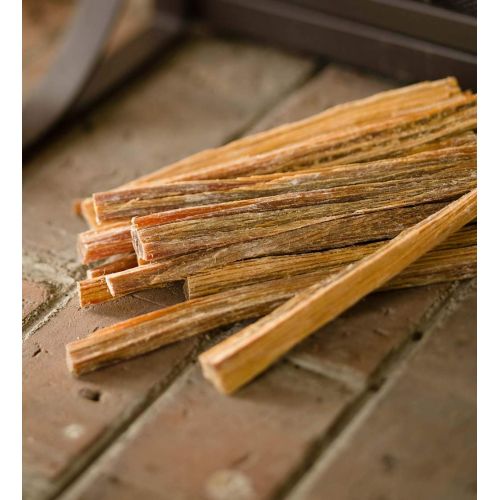  Plow & Hearth Boxed Fatwood Fire Starter All Natural Organic Resin Rich Eco Friendly Kindling Sticks for Wood Stoves Fireplaces Campfires Fire Pits Burns Quickly and Easily Safe No