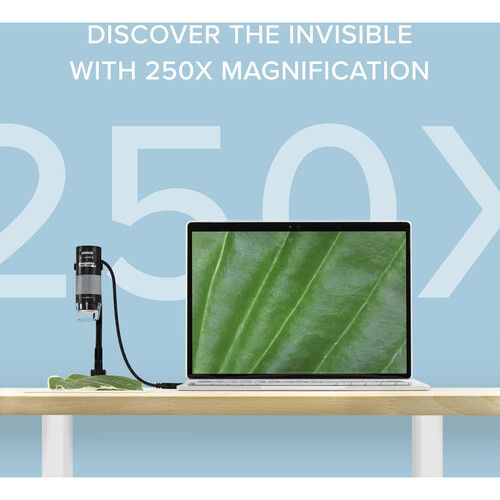  Plugable 250x Digital USB Microscope with Stand