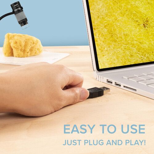  Plugable 250x Digital USB Microscope with Stand