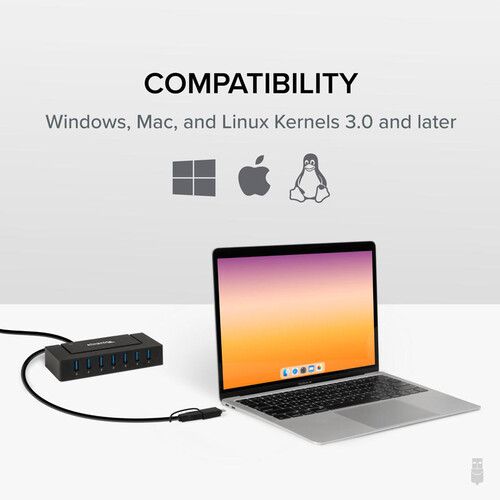  Plugable 7-in-1 USB Type-A & Type-C Hub