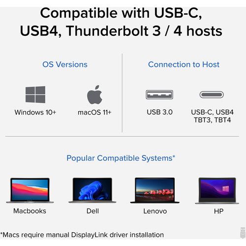  Plugable 7-in-1 USB-C Dual HDMI Mini Docking Station