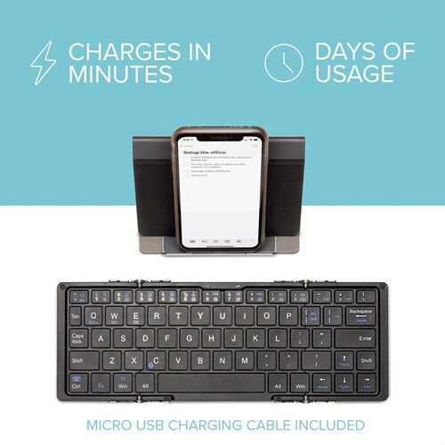  Plugable Compact Folding Bluetooth Keyboard with Case