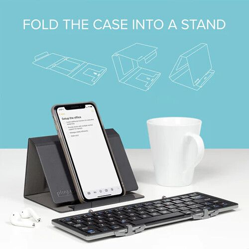  Plugable Compact Folding Bluetooth Keyboard with Case