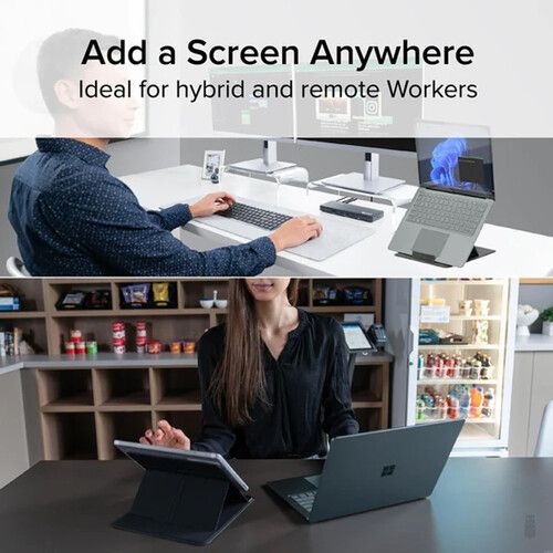  Plugable Portable Foldable Laptop and Tablet Stand (Black)