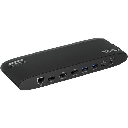  Plugable USB-C 3.0 Triple HDMI Docking Station with 100W Charging