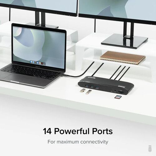  Plugable USB-C 3.0 Triple HDMI Docking Station with 100W Charging