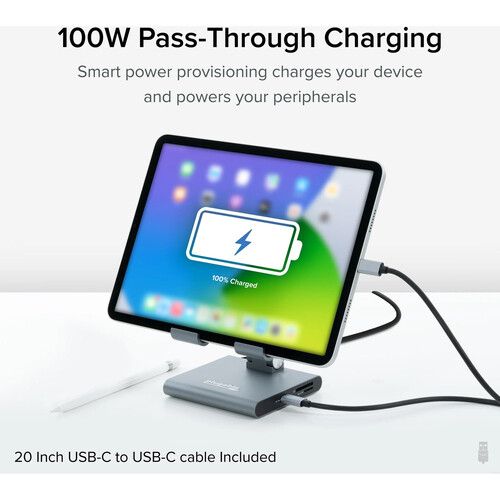  Plugable USB-C Docking Station with Phone/Tablet Stand
